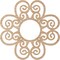 Ekena Millwork Cohen Wood Fretwork Pierced Ceiling Medallion, Alder, 40"OD x 13 5/8"ID x 3/8"T CMWP40X40X0375COAL - alternate 4
